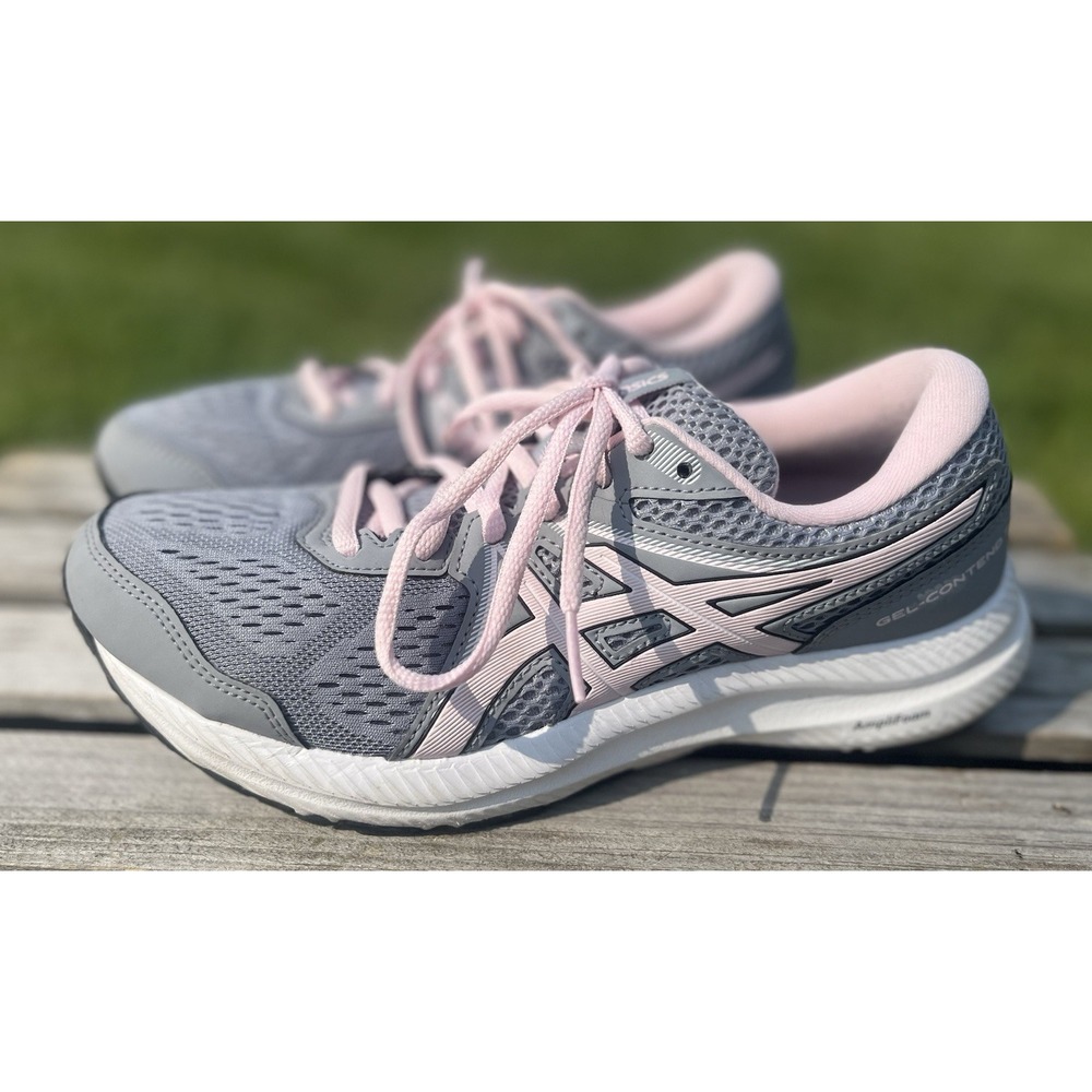 Asics Women's Gel Contend Shoes - Gray and Pink 7.5 wide